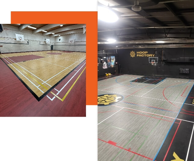 Omnisports flooring double