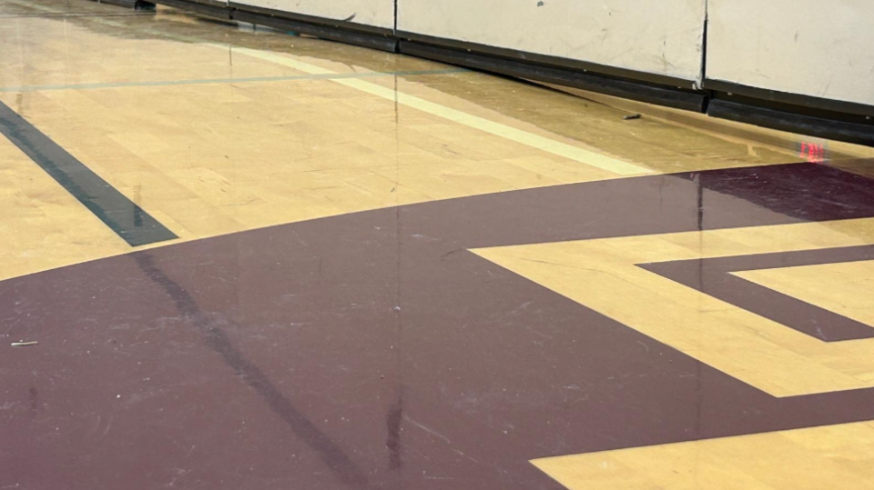 Before supply and install new hardwood gym floor at thomas haney secondary maple ridge bc